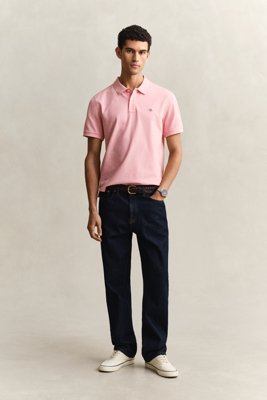 GANT - Klassisk piquéskjorte i regular fit til herre bubbelgum pink