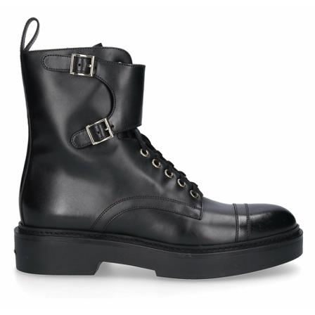 Santoni, Lace-up Boots Czarny, Kobieta, Rozmiar: 37 EU