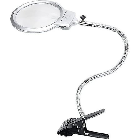 Xqday 2.25x 5x Suurennuslasi Klipsillä 2 Led Valoilla Handsfree Suurennuslasi