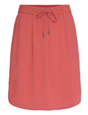 R8155, Elastic Waist Skirt Pink Saint Tropez