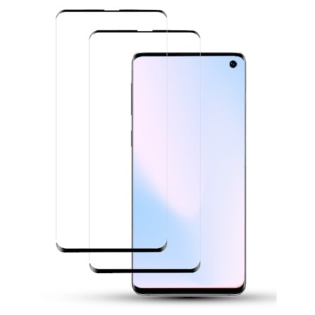 2-Pack SAMSUNG S10 Skærmbeskyttelse - Hærdet Glas 9H - Super kvalitet 3D