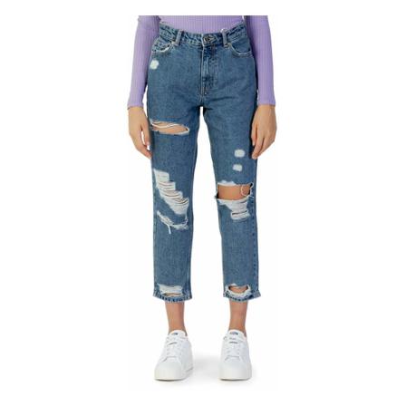 Only Cropped Jeans Blå, Dame, Størrelse: W26 L32