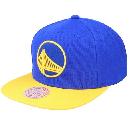 Mitchell & Ness - Azul snapback Gorra - Golden State Warriors Team 2 Tone 2.0 Royal/Yellow Snapback @ Hatstore