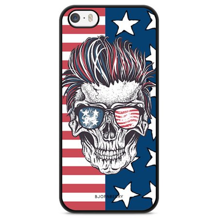 Bjornberry Skal iPhone 5/5s/SE (2016) - USA Dödskalle