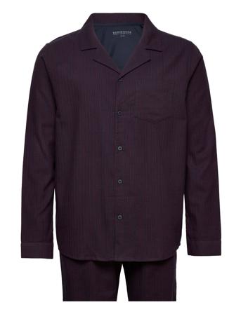Pyjama Long Black Schiesser