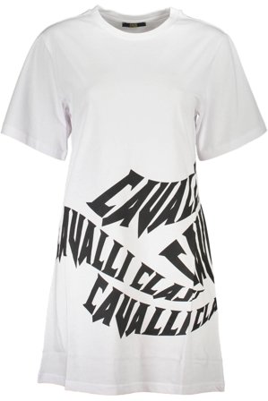 Cavalli Class Abito Corto Donna Bianco