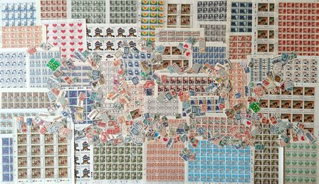 Danmark - Pakke med helark og arkrester