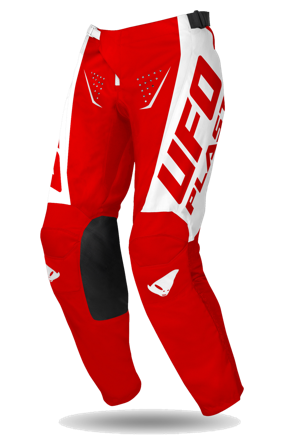 Pantaloni Motocross UFO Oblivion roșu/alb 46