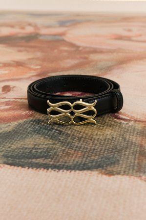 Malina - Monogram belt - 90 - Black