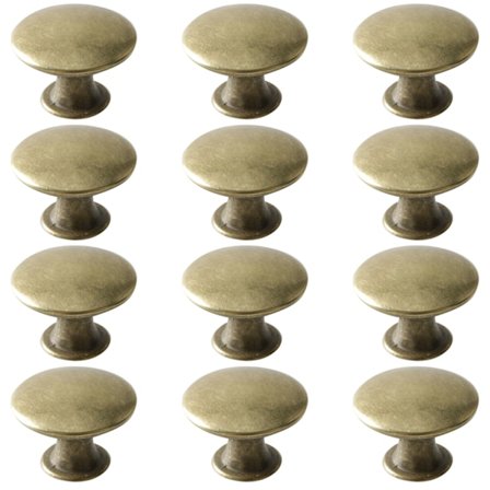 Skabsknopper Skuffehåndtag med skruer 12-pak Guld