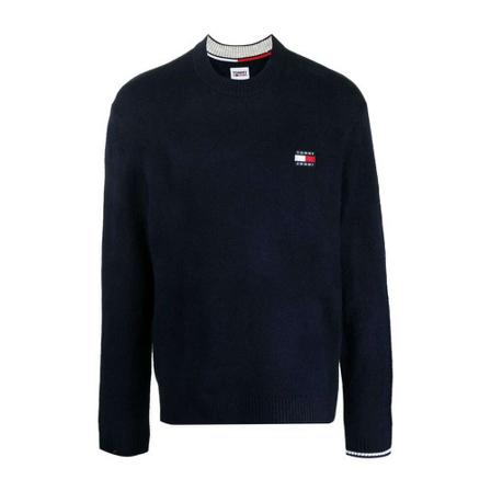 Tommy Hilfiger, Round-neck Knitwear Blauw, Heren, Maat:XL