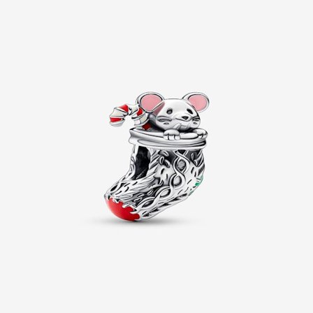 Pandora - Festlig Mus & Strumpa Berlock - Sterlingsilver