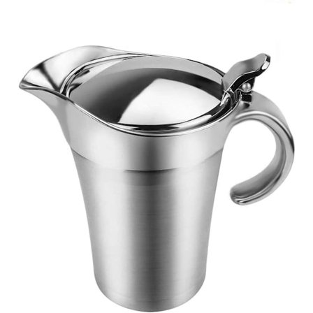 Rostfri såssnipa med lock, dubbelväggsisolerad (768 ml)