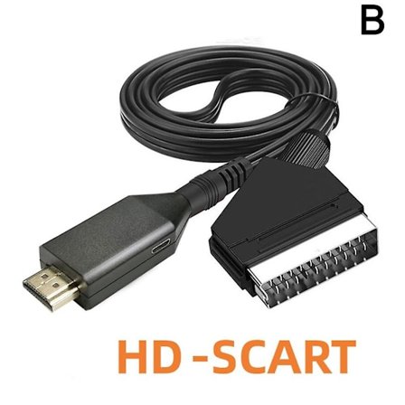 Kannettava HDMI-SCART-muunninjohto Videokuva- ja ääniadapteri {FW}:lle