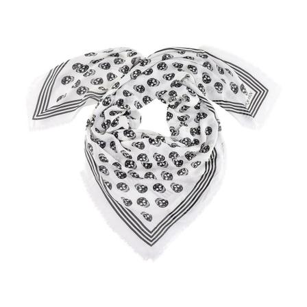 Alexander Mcqueen - Halsdukar - Vit - Herr - Storlek: One Size, Herr, Storlek: ONE SIZE