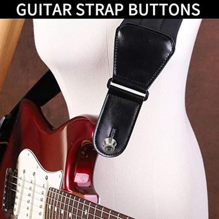 12 stk gitar S-knapper pinner gitar metall S-knapper for akustisk gitar, elektrisk gitar