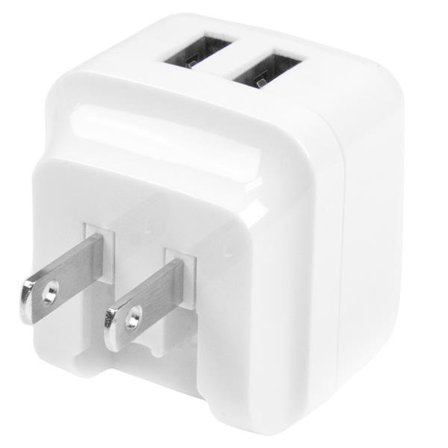 StarTech Dual Port USB Wall Charger 17W/3.4A - Travel Charger 110V/220V strømadapter - USB - 17 watt