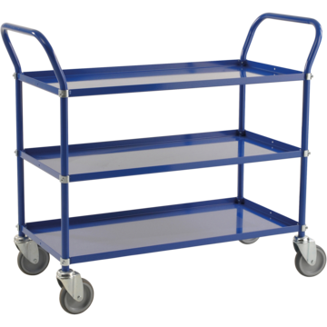 Lätt Hyllvagn 3 Plan Bromsad