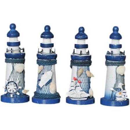 Fyrdekorasjon nautisk fyrharpiks fyrmodell miniatyr
