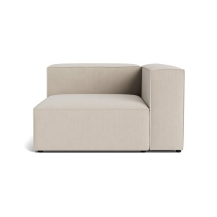 Lissabon Højrevendt Chaiselong Sofa - Rebel Beige Kvalitetsstof & Krydsfiner Ramme - Holdbar & Blød 130x130x72cm - Modulsofa med Flere Lag Skum