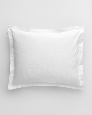 GANT - Jacquard monogram putetrekk 50x70cm og 70x100cm white