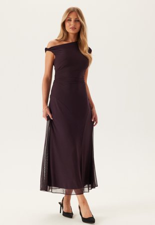 FOREVER NEW - Violet Hanky Hem Jersey Midi - Plum - Kläder - - Bubbleroom