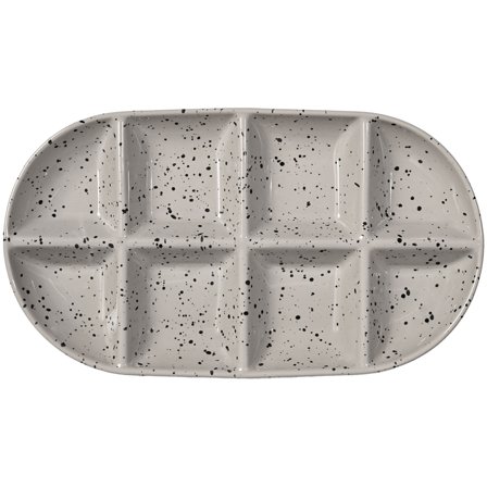 Sagaform Ditte serveringsfat large, grå/svart' - 'Grå/sort