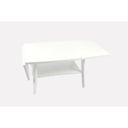 950 Soffbord med 2 klaffar Vit perfekt