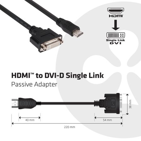 Club 3D video adapter - HDMI / DVI
