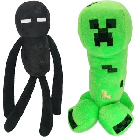 Enderman Creeper Plysch 25 cm/18 cm Enderman Creeper 2 st dockor