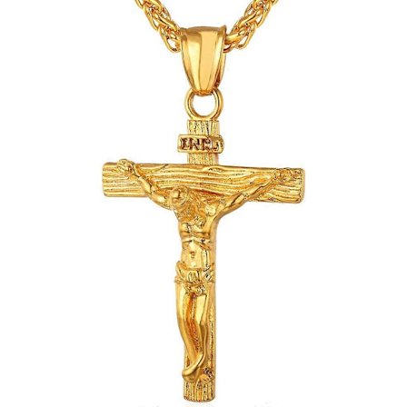 Vintage Jesus Kors Hängsmycke Halsband Armband för Acsergery Män Kvinnor, Trendig Kristen Gåva