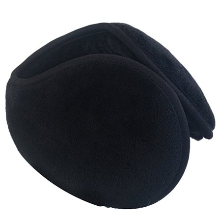 Varme ørevarmere - ultrablød ståltråd stor sort (større og tykkere)