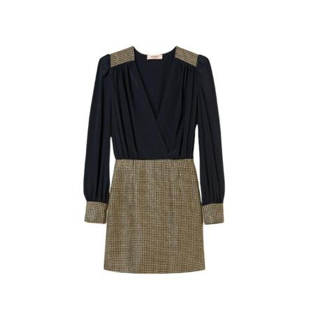 Twinset, Short Dresses Czarny, Kobieta, Rozmiar: M