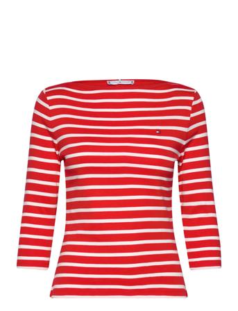 Slim Cody Boat-Nk 3/4Slv Red Tommy Hilfiger