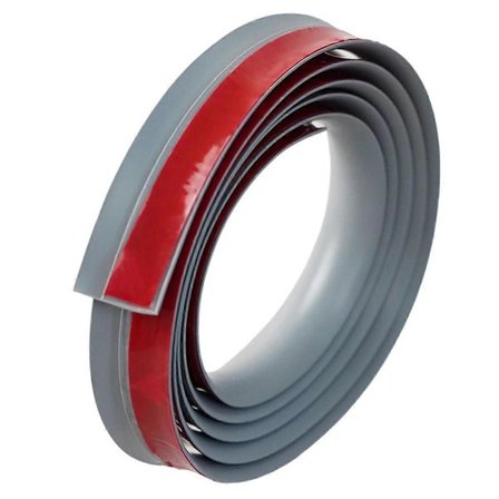 Övergångslist för Matta till Klinkergolv, Självhäftande Tröskel Kantlist Längd 5m, Täcker Tjocklek Inom 5mm Grå