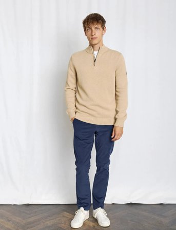 Bruun & Stengade Bs Reino Regular Fit Chinos - Navy - 31-32