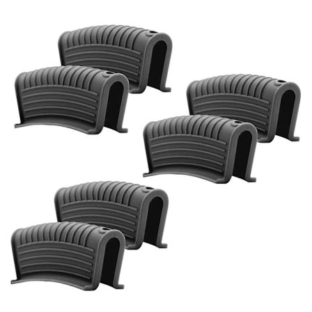 Paksuuntunut silikoninen pannunkahvan suojus Eristyskansi Pannun korvaklipsi Valurautapannu Paistinpannu Wok-käsi