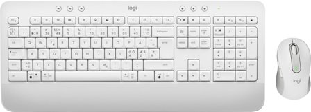 Logitech Signature MK650 Combo for Business - tastatur- og mussett - QWERTY - Nordisk (dansk/finsk/norsk/svensk) - elfenbenshvit Inn-enhet