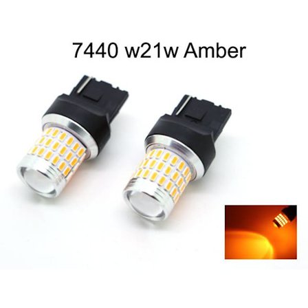 7440 gul blinkers led lampor 12v wy21w w21w w3x16d