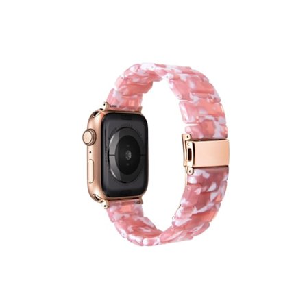 Kellon ranneke Apple Watch iWatch 42/44/45/46 s10/49mm Punainen kukka