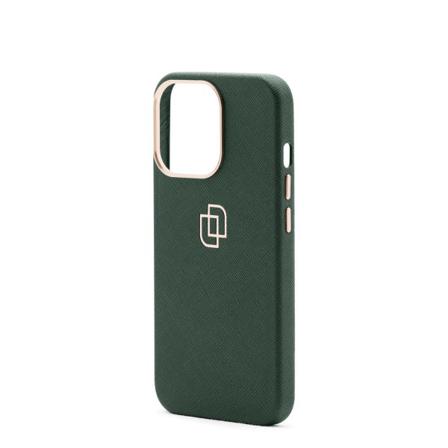 Limitado Green Forest Saffiano Skal - Iphone 13 Pro Mörkgrön