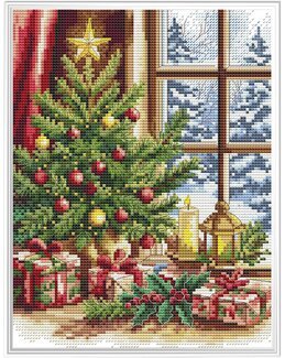 Broderipakke Bilde Juletre - Collection D'Art