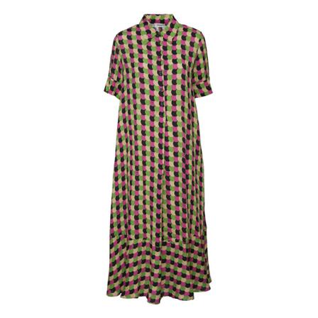 Ottod'Ame, Chemisier Smile dress Groen, Dames, Maat:S