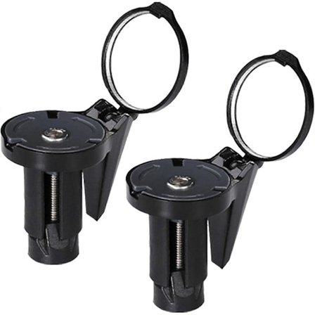 Cykel Spegel, 2-pack Cykel Backspegel, Roterbar Cykelspegel för Mountainbike Landsvägscyklar (Svart) -Qin