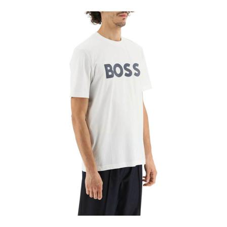 Hugo Boss, T-Shirts Biały, Mężczyzna, Rozmiar: S
