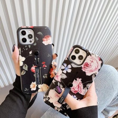 Muovikotelo sormenpidikkeellä - iPhone 12 Pro Max Flerfärgad