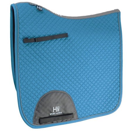 Hy Sport Active Hästdressyrsadelpad Cob/Full Aegean Green