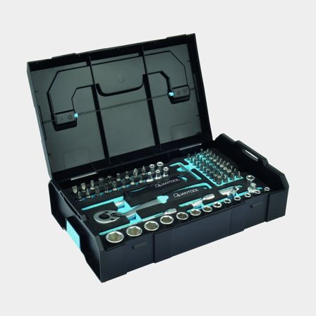 Zestaw kluczy nasadowych Quantool Inlay Socket Set L Boxx Mini-system, 85 elementów - Jachtowa