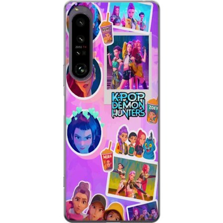 Kompatibelt Mobilskal till Sony Sony Xperia 1 IV Kawaii KPop Demon Hunters vinyl samlarobjekt