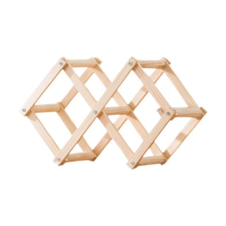 Wine Rack, Wine Storage Holder Wine Organizer, Wine Bottle Rack, Stackable, Freestanding Countertop Rack for Bar Pantry Kitchen Cabinet